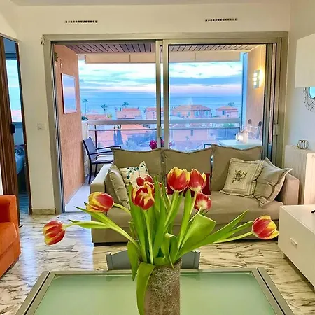 2 Flat With Sea View, Private Parking, Swimming Pool, And Ac